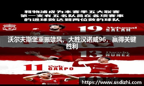 沃尔夫斯堡重振雄风，大胜汉诺威96，赢得关键胜利